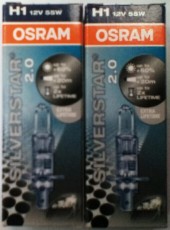Крушки H1 OSRAM SILVERSTAR+60% повече халогенна светлина.
Цена-24лвкт.